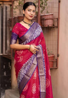 Pink Dola Silk Cotton Saree