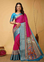 Pink Dola Silk Cotton Saree