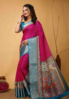 Pink Dola Silk Cotton Saree