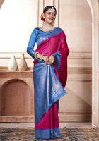 Pink Kanjivaram Silk Saree
