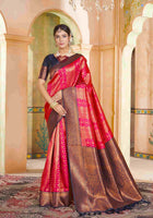 Pink Kanjivaram Silk Saree