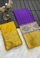 Purple Dola Silk Cotton Saree