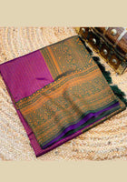 Purple Kanchipuram Silk Saree