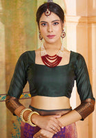 Purple Kanjivaram Silk Saree