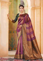 Purple Kanjivaram Silk Saree