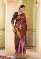 Purple Kanjivaram Silk Saree