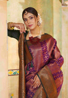 Purple Kanjivaram Silk Saree