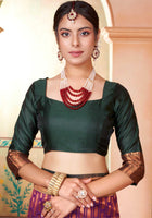 Purple Kanjivaram Silk Saree