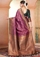 Purple Kanjivaram Silk Saree