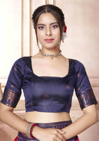 Raspberry Kanjivaram Silk Saree