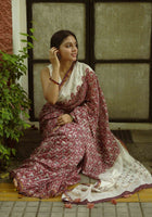 Red Chanderi Saree