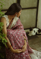 Red Chanderi Saree