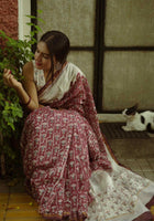 Red Chanderi Saree