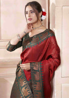 Red Kanjivaram Silk Saree