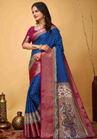 Royal Blue Dola Silk Cotton Saree