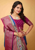 Royal Blue Dola Silk Cotton Saree