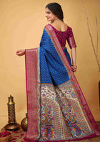 Royal Blue Dola Silk Cotton Saree