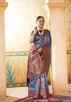 Royal Blue Kanjivaram Silk Saree