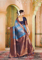 Royal Blue Kanjivaram Silk Saree