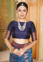 Royal Blue Kanjivaram Silk Saree