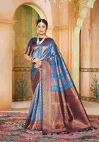 Royal Blue Kanjivaram Silk Saree