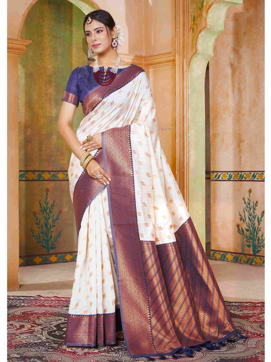 Silk Saree Cream