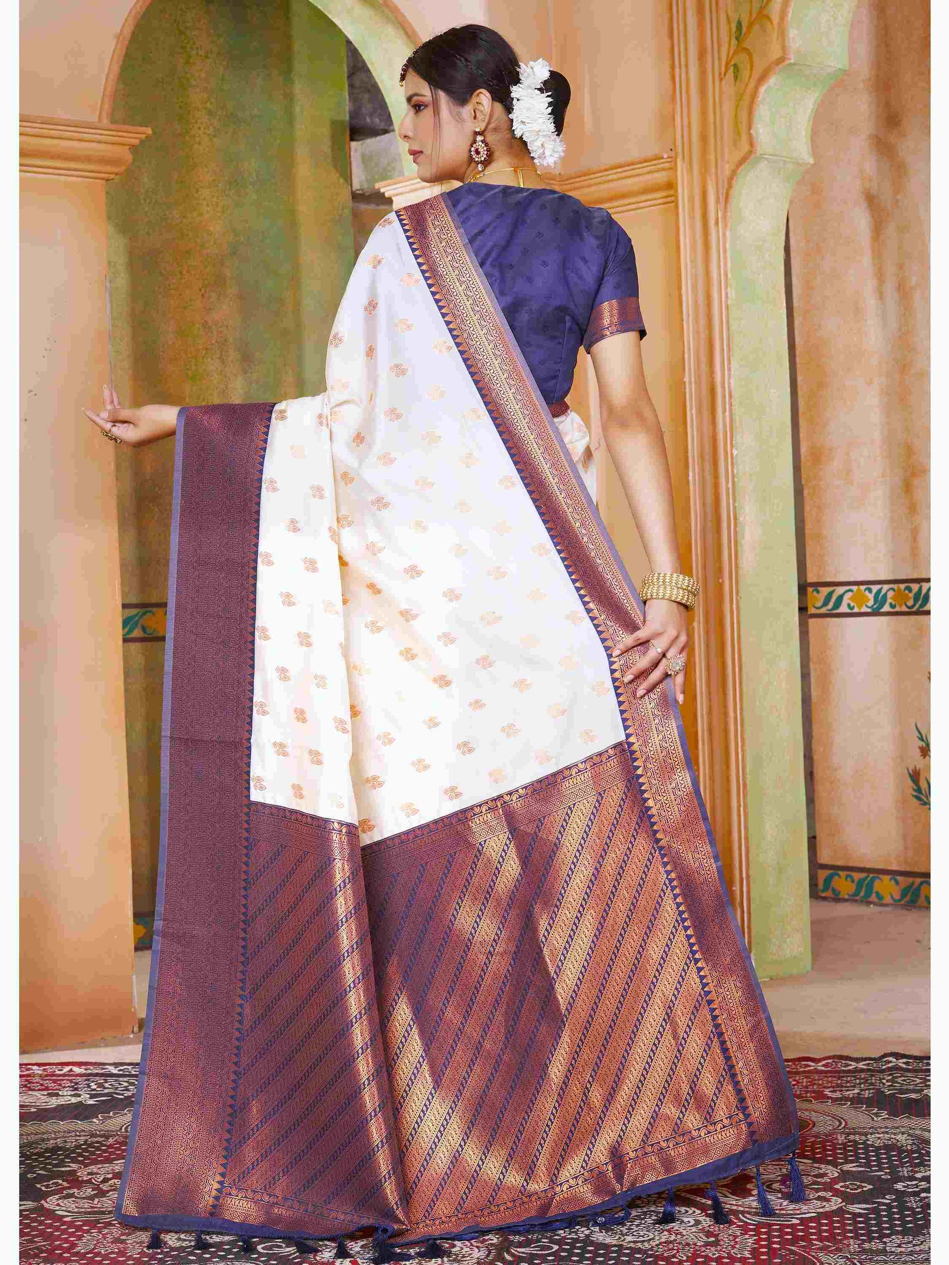 Silk Saree Cream