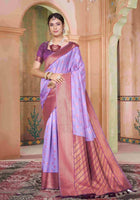 Silk Saree Lavender