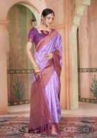 Silk Saree Lavender