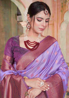 Silk Saree Lavender