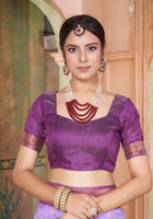 Silk Saree Lavender