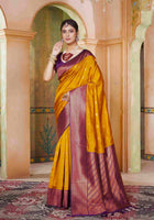 Silk Saree Mustard