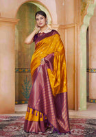 Silk Saree Mustard