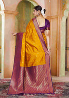 Silk Saree Mustard