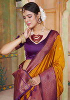 Silk Saree Mustard