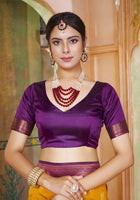 Silk Saree Mustard