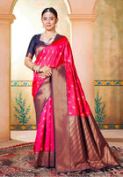 Silk Saree Pink