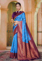 Silk Saree Royal Blue