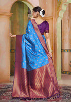 Silk Saree Royal Blue