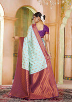 Silk Saree Sea Green