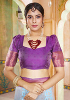 Silk Saree Sea Green
