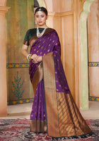 Silk Saree Wine