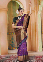 Silk Saree Wine