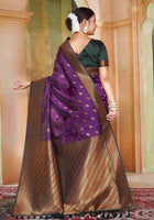 Silk Saree Wine