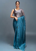 Sky Blue Ready-to-Wear Saree