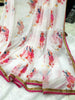 White Chiffon Saree