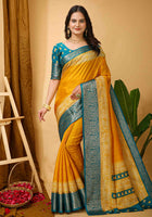 Yellow Dola Silk Cotton Saree