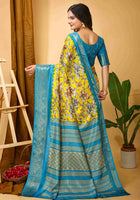 Yellow Dola Silk Cotton Saree