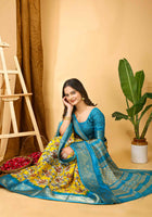 Yellow Dola Silk Cotton Saree