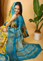 Yellow Dola Silk Cotton Saree